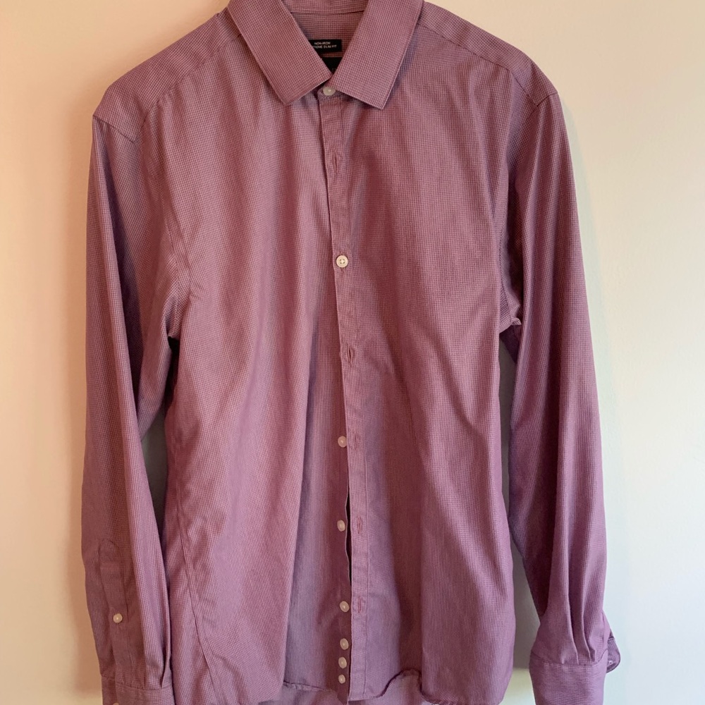Kenneth Cole checked dress shirt